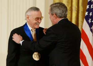 Stan Lee receives the American National Medal of Arts