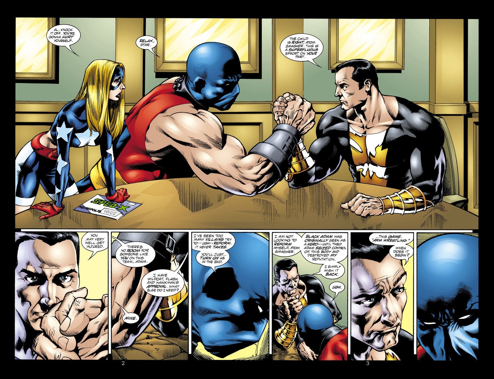 Black Adam and Atom Smasher