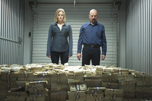 breaking bad walter skyler money pile