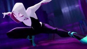 Spider-Gwen from "Into The Spider-Verse."