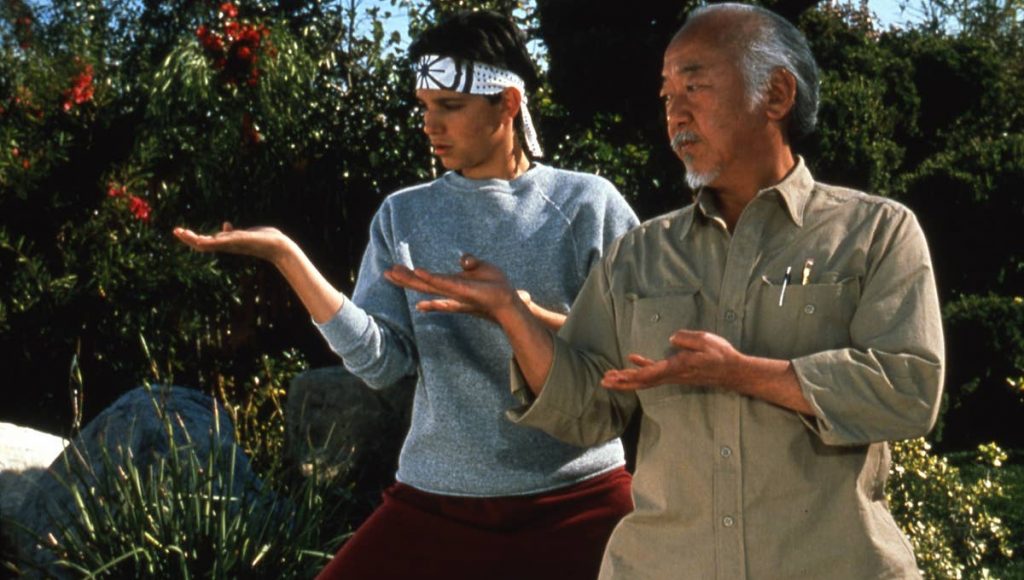 Daniel LaRusso and Miyagi