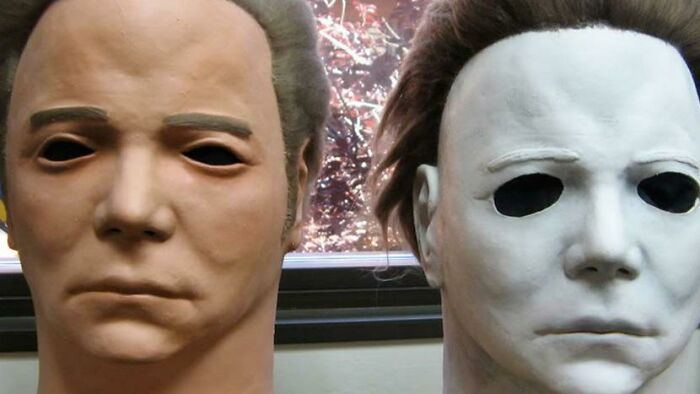 The mask that was used for Halloween (1978) was a William Shatner mask painted white.