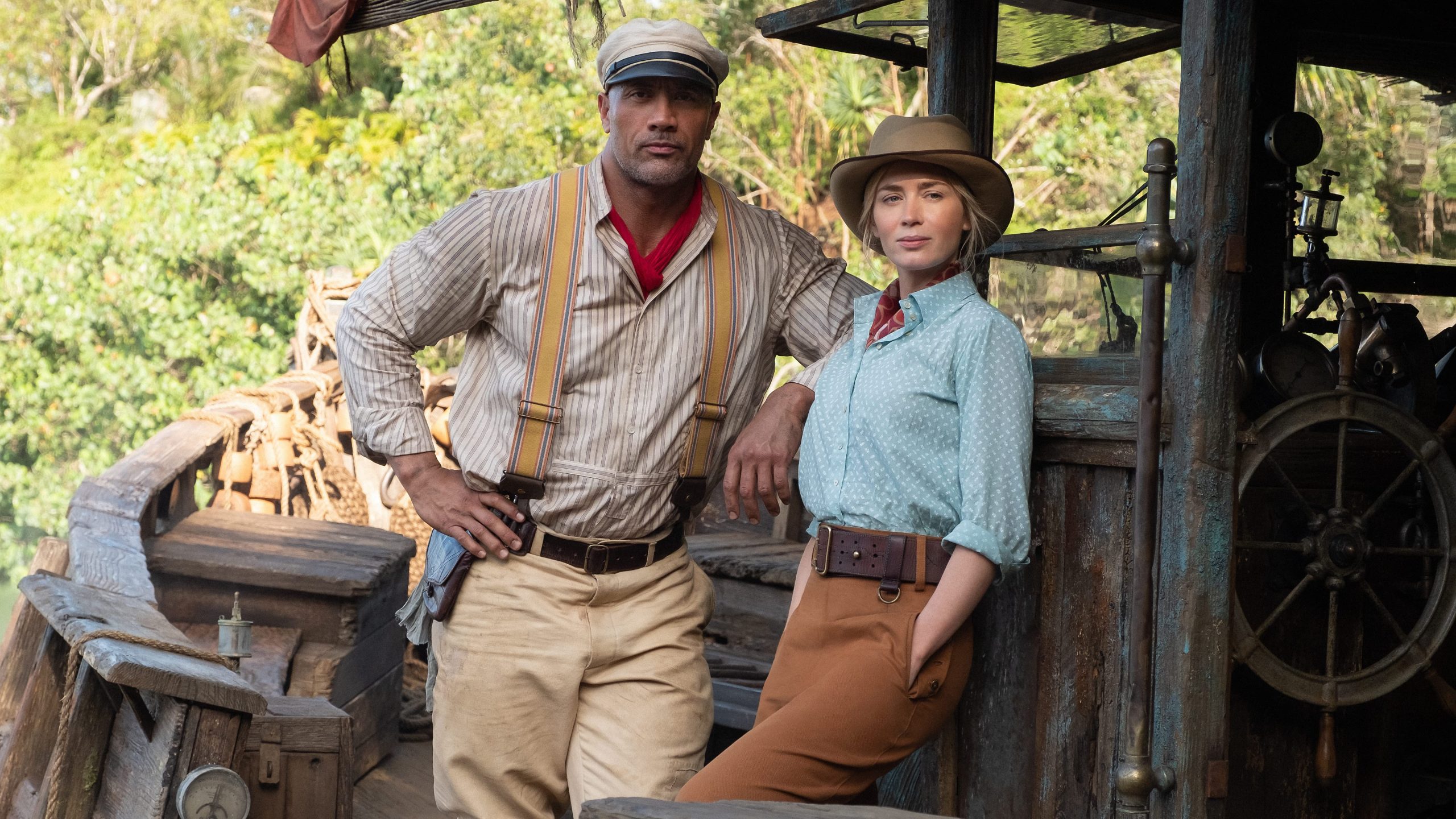 Dwayne Johnson and Emily Blunt in Jungle Cruise