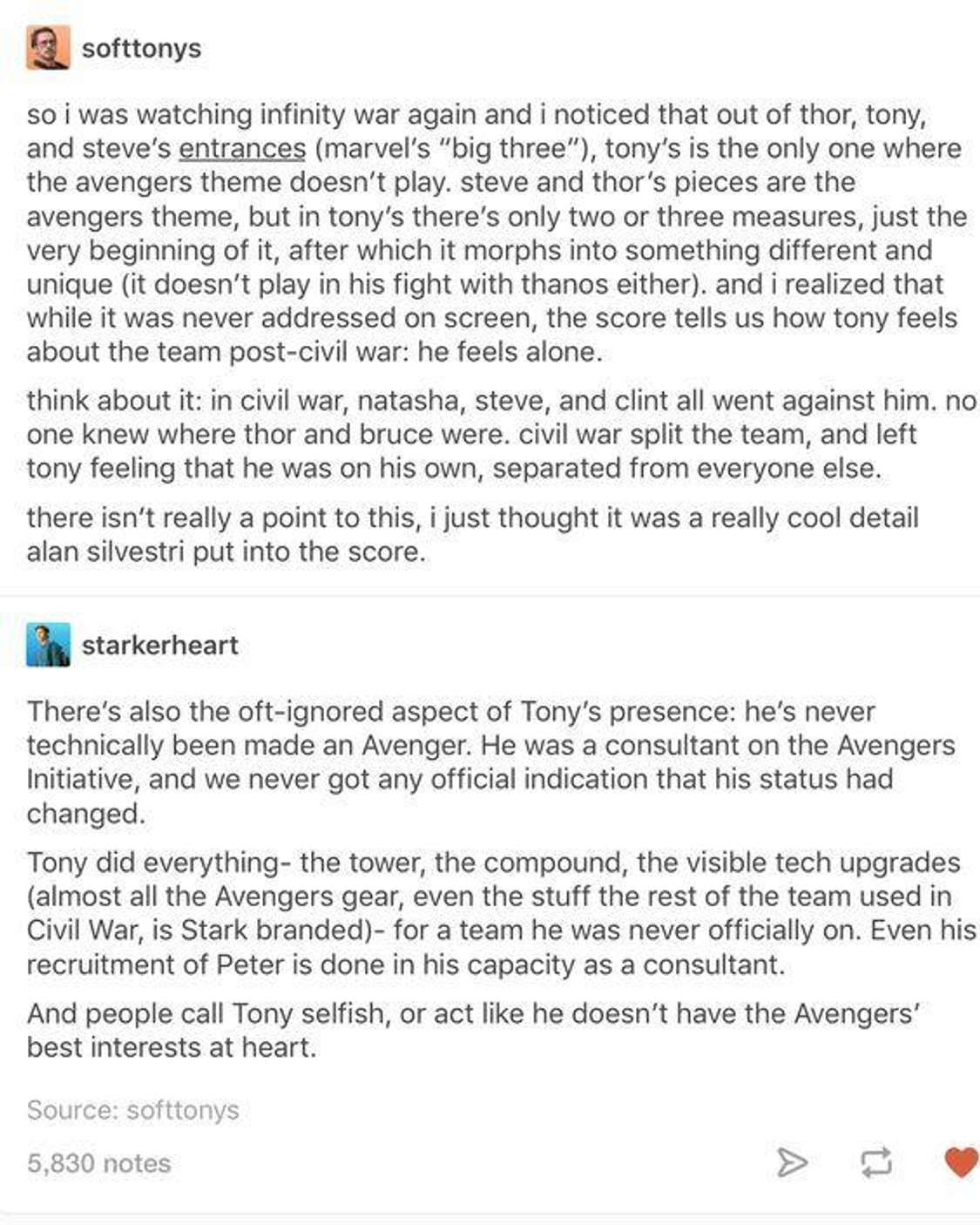 His role as an Avenger