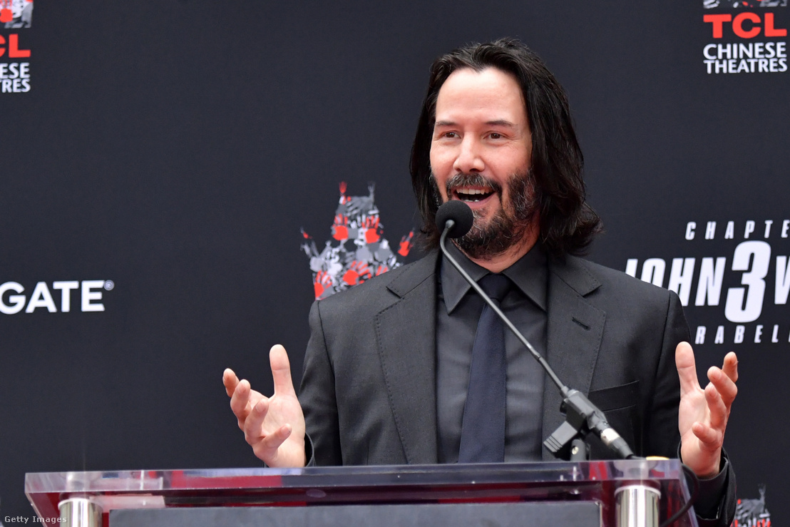 Keanu Reeves Handprint ceremony on May 2019