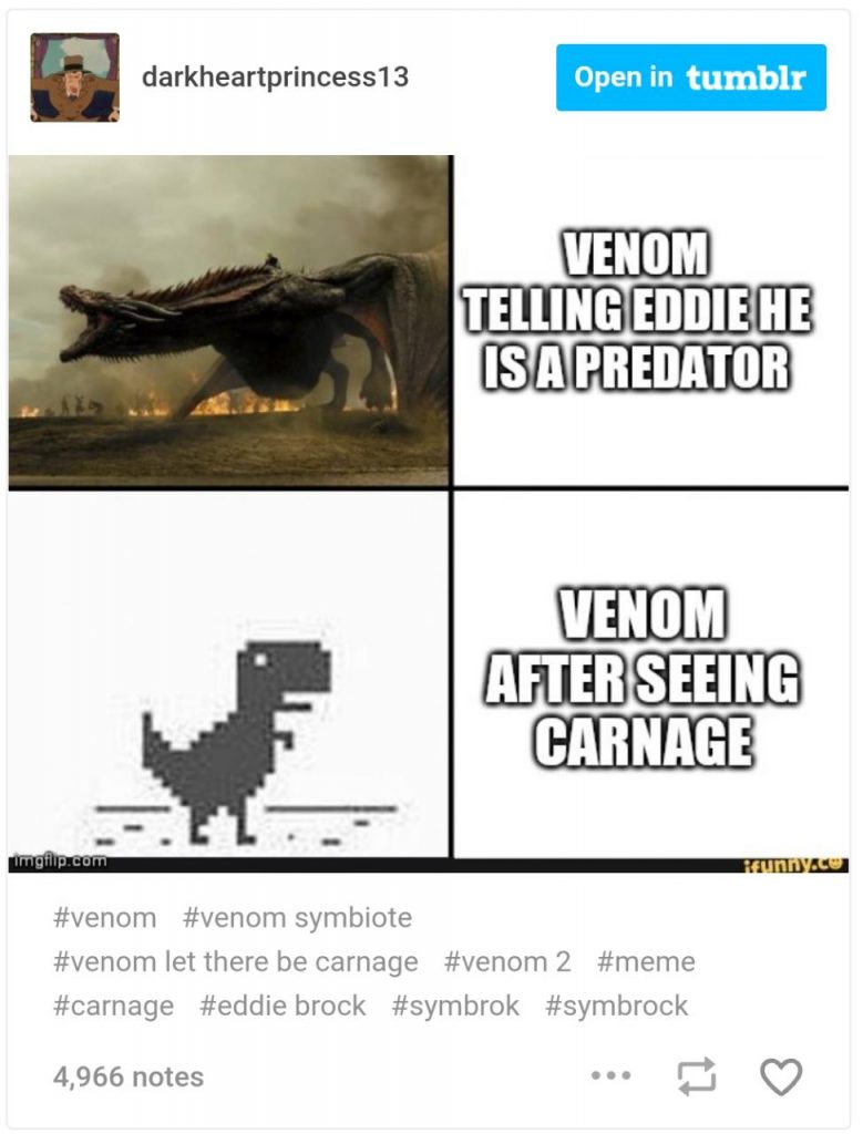 THIS SARCASTIC BUT LEGITIMATE MEME.- VENOM