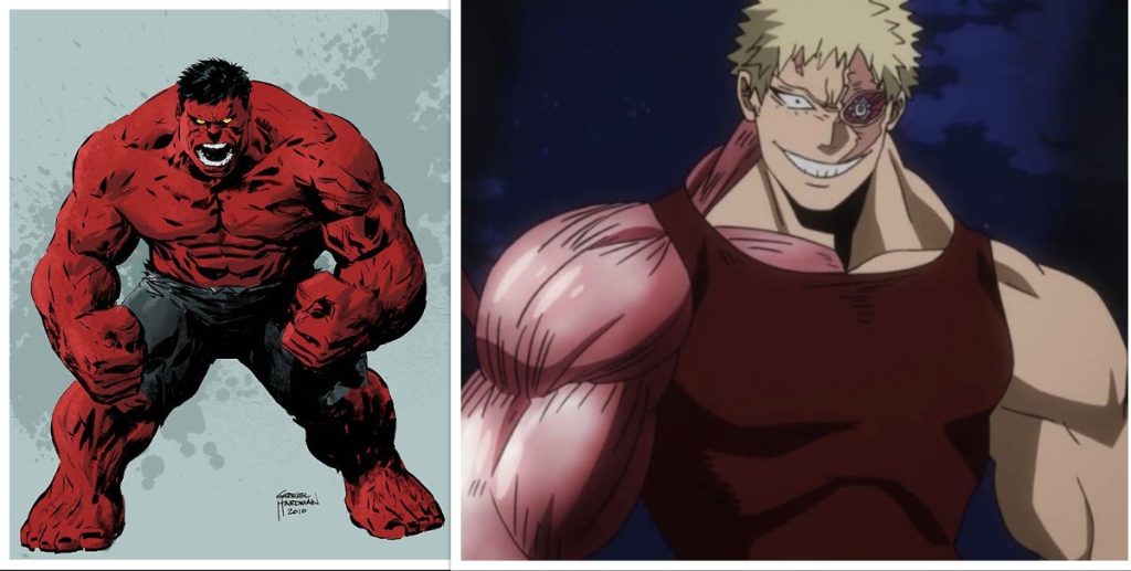 Red Hulk with MHA Muscular 