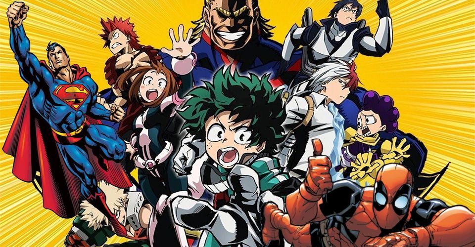  My Hero Academia, Marvel and DC characters