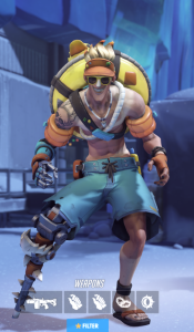 Junkrat's overwatch winter event original skin