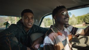 Jabari Banks and Jordan L. Jones as Will and Jazz in Peacock's Bel-Air