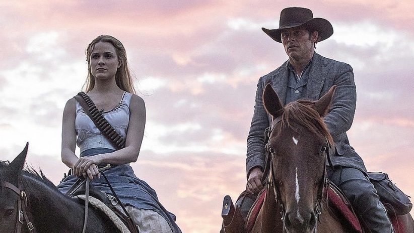 James Marsden and Evan Rachel Wood in an episode from Westworld