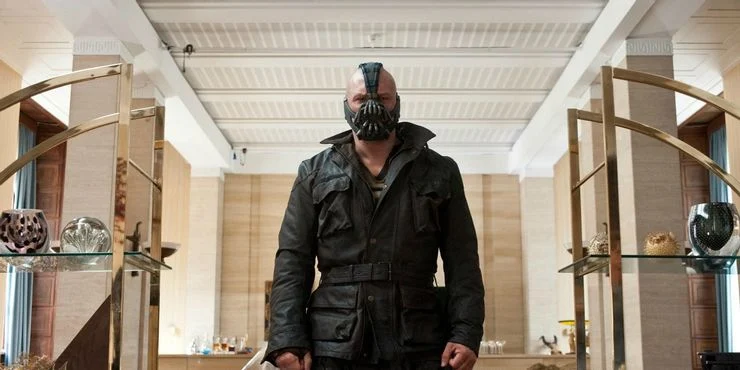 Tom Hardy as Bane in The Dark Knight Rises