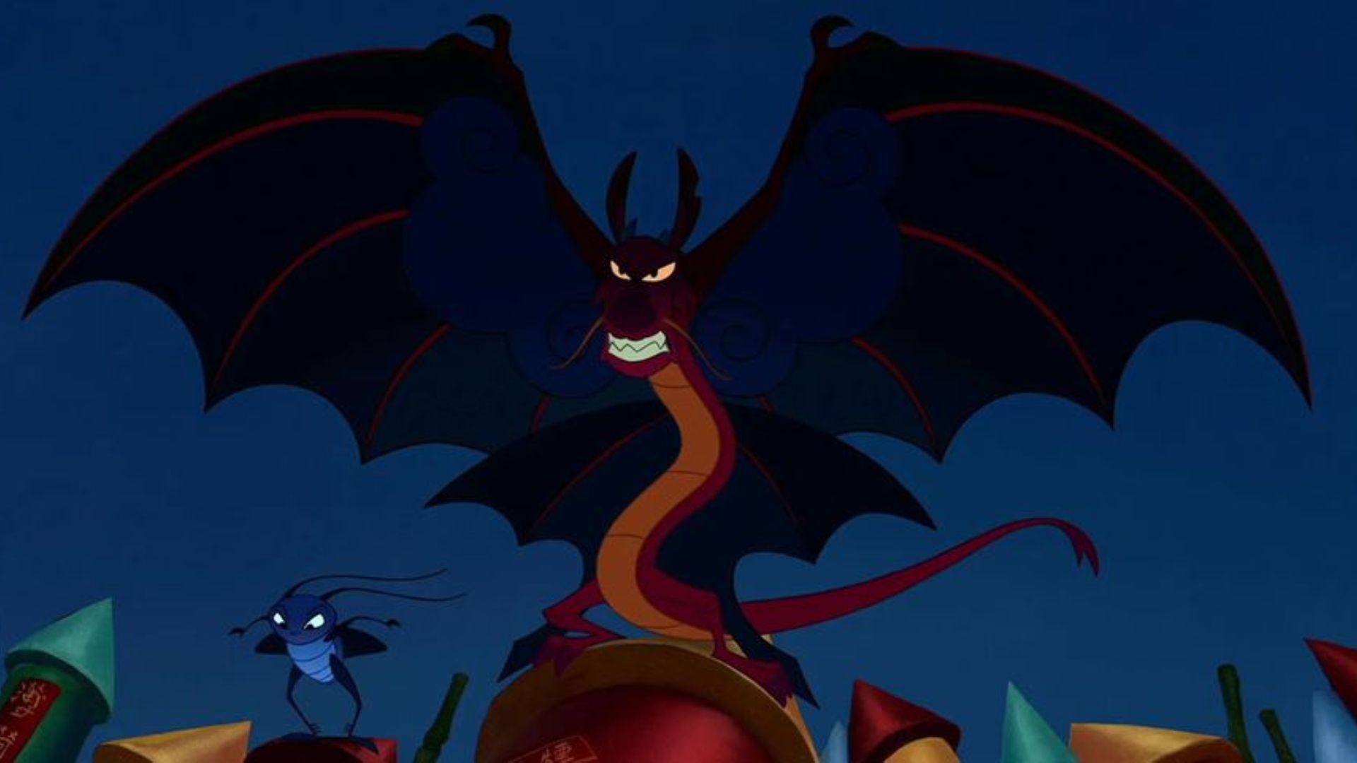 Mushu uses the same line as Rambo insane references