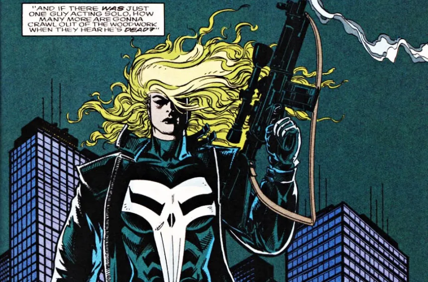 Female version of Marvel Superheroes - Lady Punisher