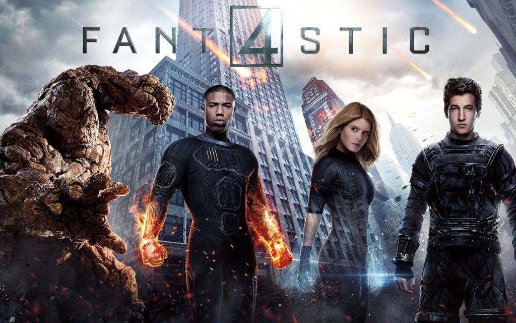 miles teller as Reed Richards (mr fantastic),Ben Grimm,susan storm, johnny storm in Fantastic FOUR