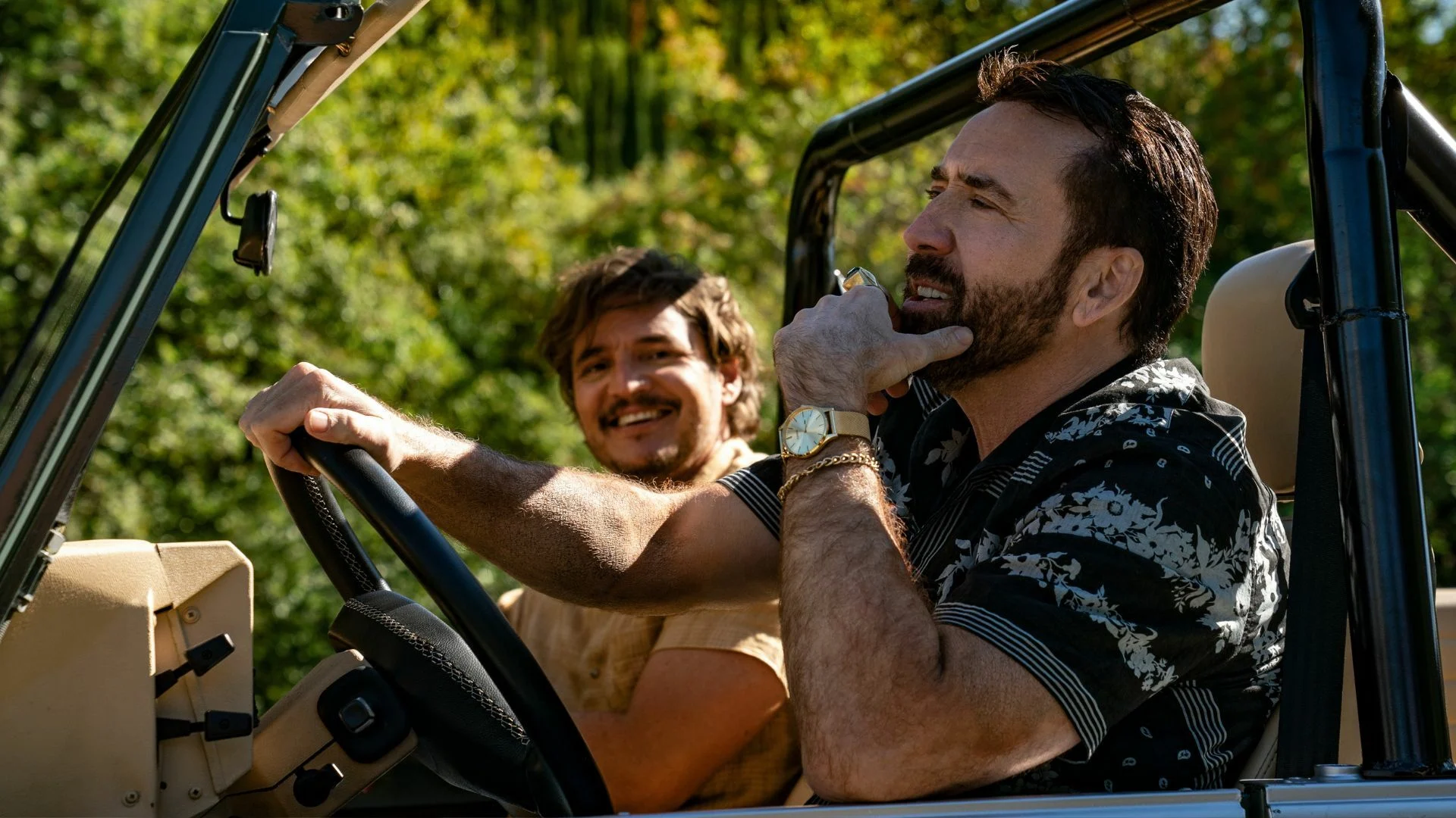 Nicolas Cage and Pedro Pascal