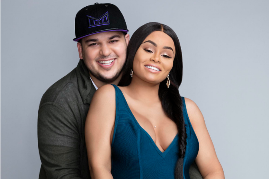 Blac Chyna and her then-fiance Rob Kardashian