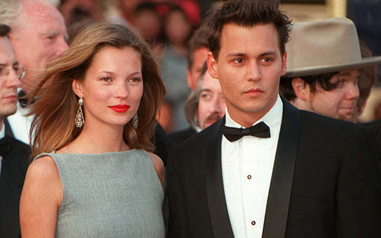 Johnny Depp and Kate Moss