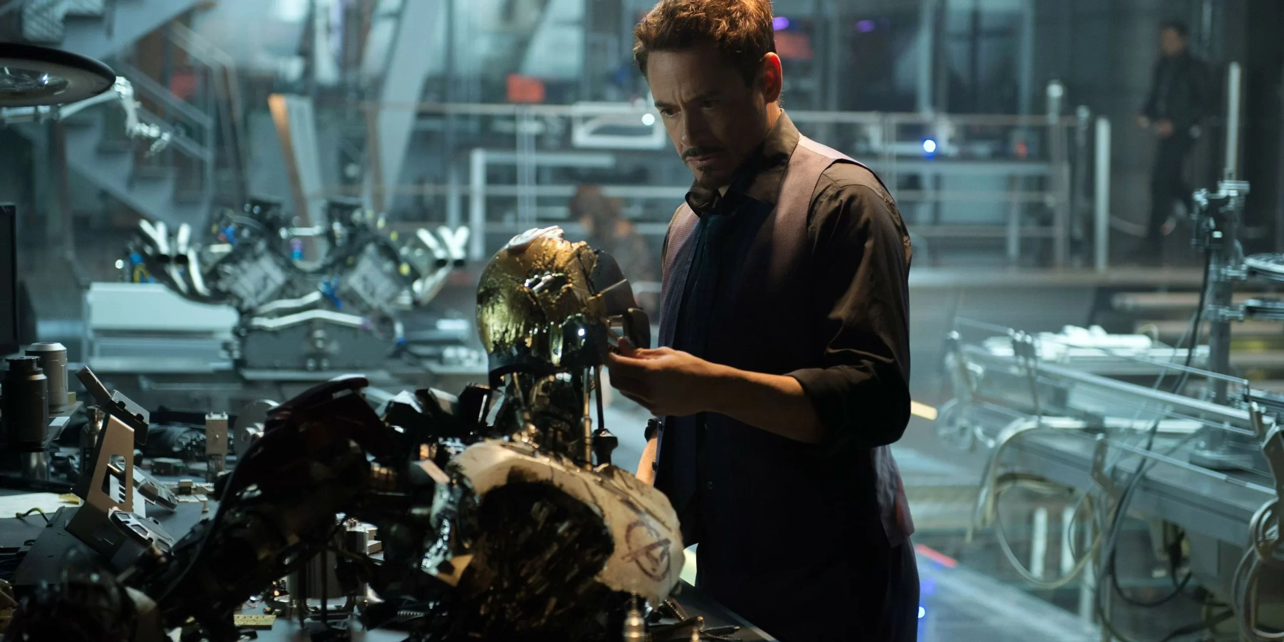 Tony Stark building Ultron.