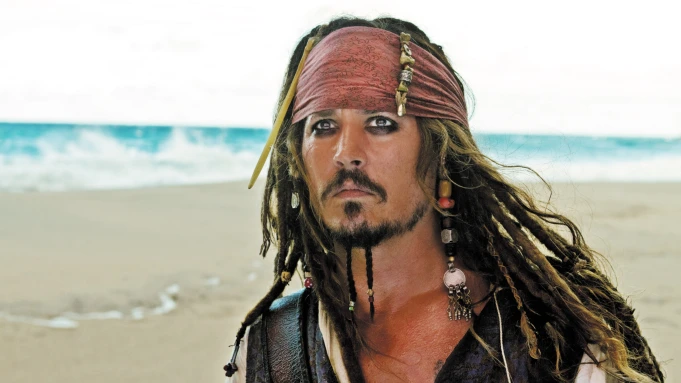 Johnny Depp in Pirates of the Caribbean 