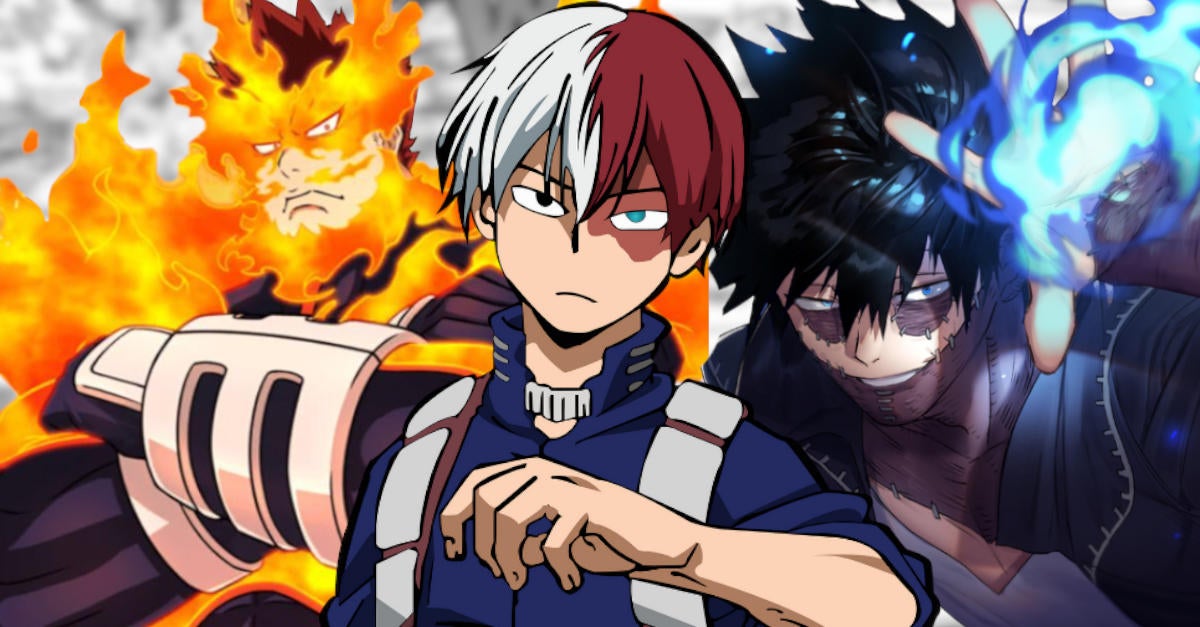 My Hero Academia final war arc Dabi vs Shoto Todoroki