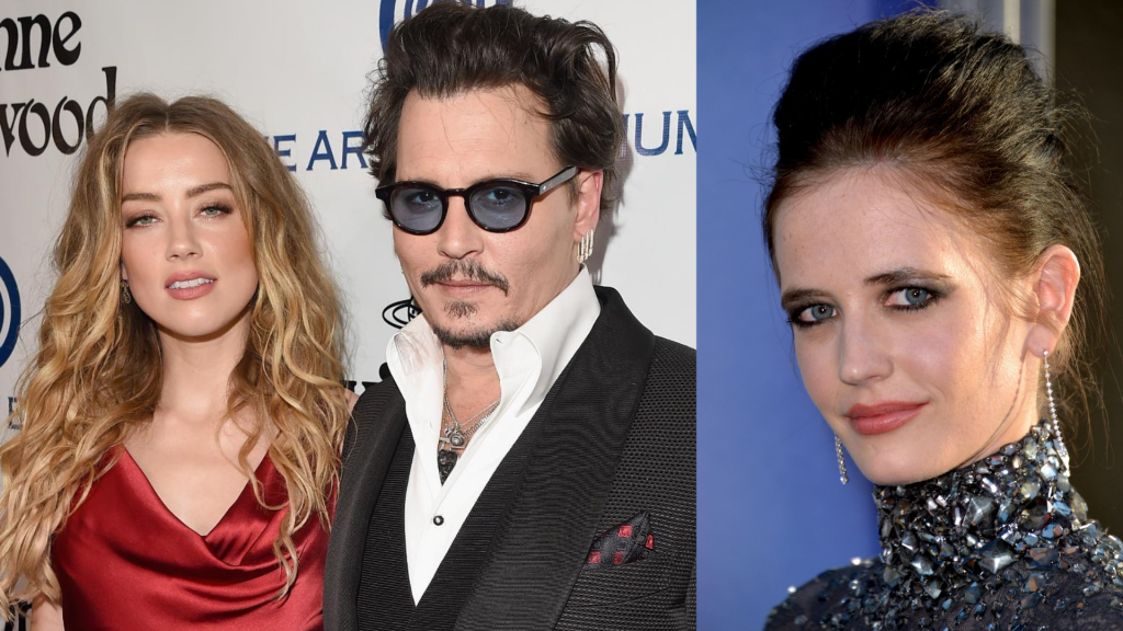 Eva Green Supporting Johnny Depp