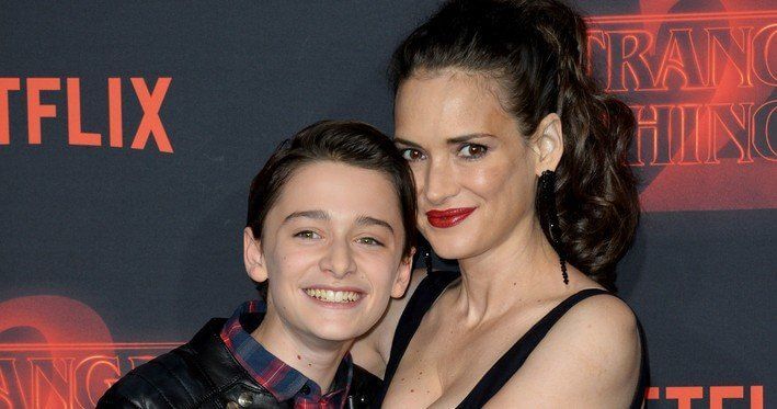 Winona Ryder and Noah Schnapp 