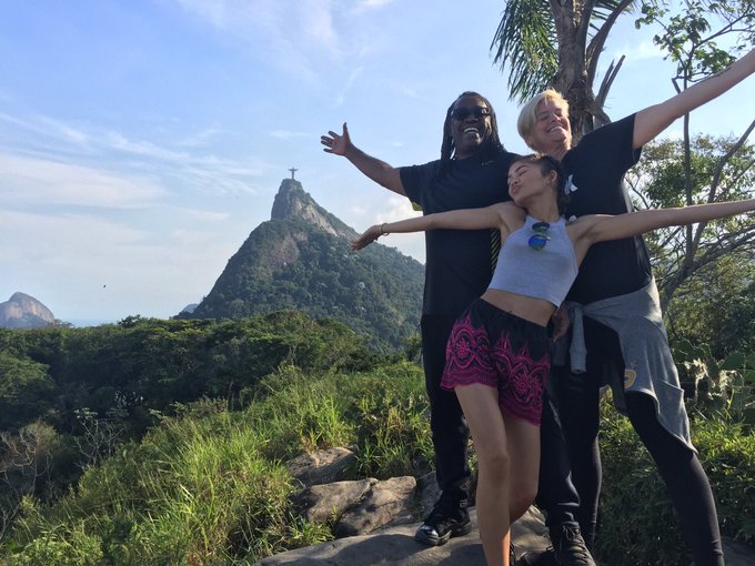 Zendaya and her parents