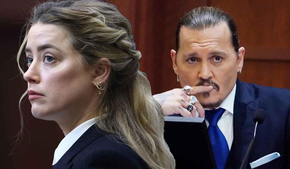 Johnny Depp and Amber Heard in the trial.