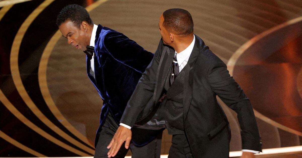 Will smith slapping Chris Rock 