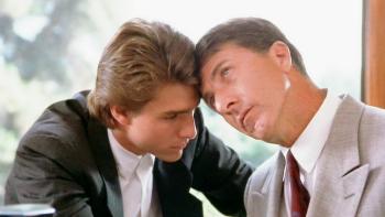 Tom Cruise in rain man as Charlie