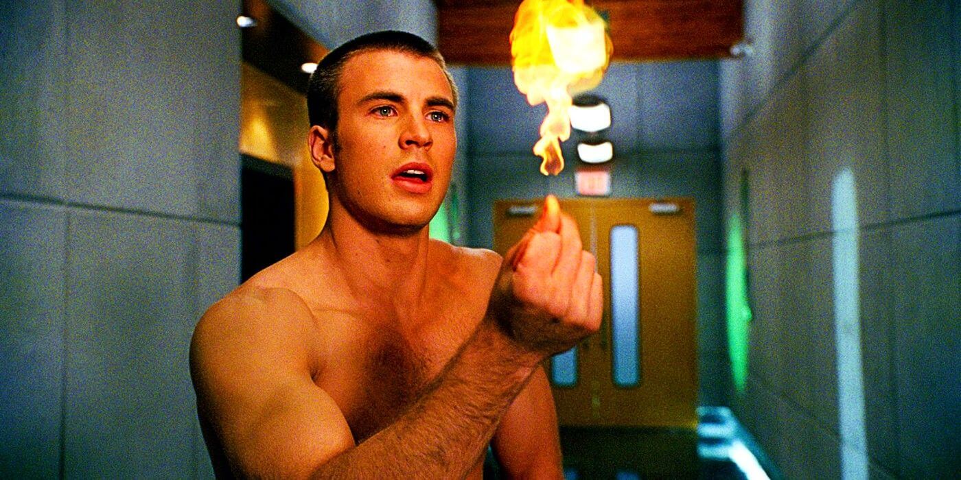 Chris Evans as Human Torch in Fantastic Four 