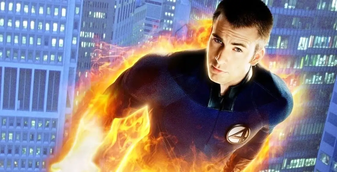 Chris Evans as Johnny Storm, Human Torch 