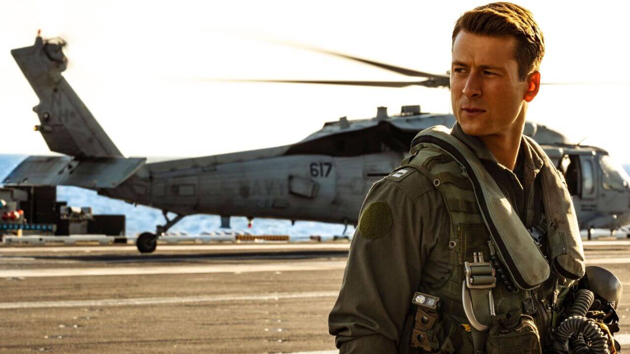 Glen Powell says Top Gun 3 talks are classified