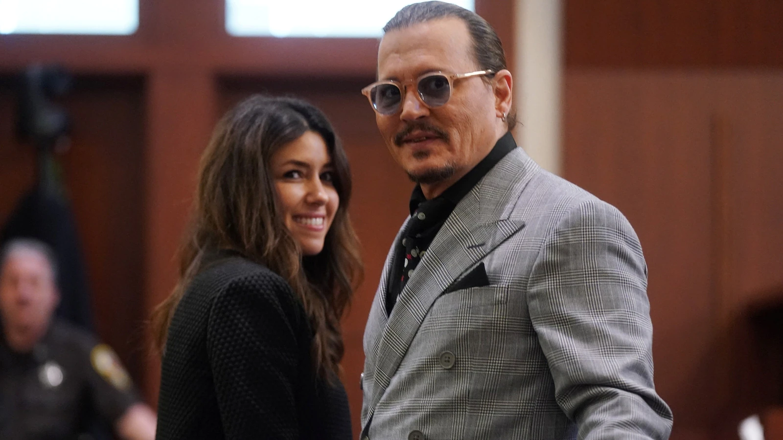 Johnny Depp and his lawyer Camille Vasquez