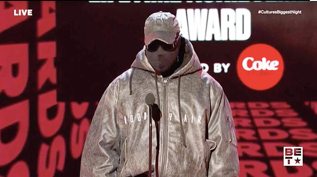 Kanye West at BET Awards 2022