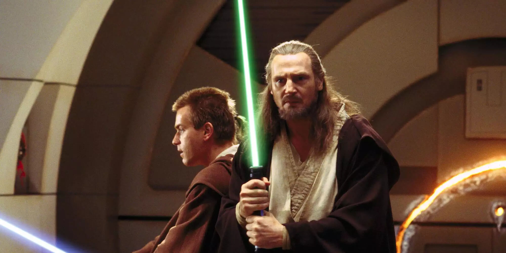 Liam Neeson as Qui-Gon Jinn