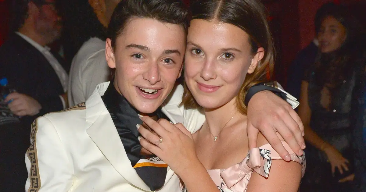 Stranger Things stars Millie Bobby Brown and Noah Schnapp