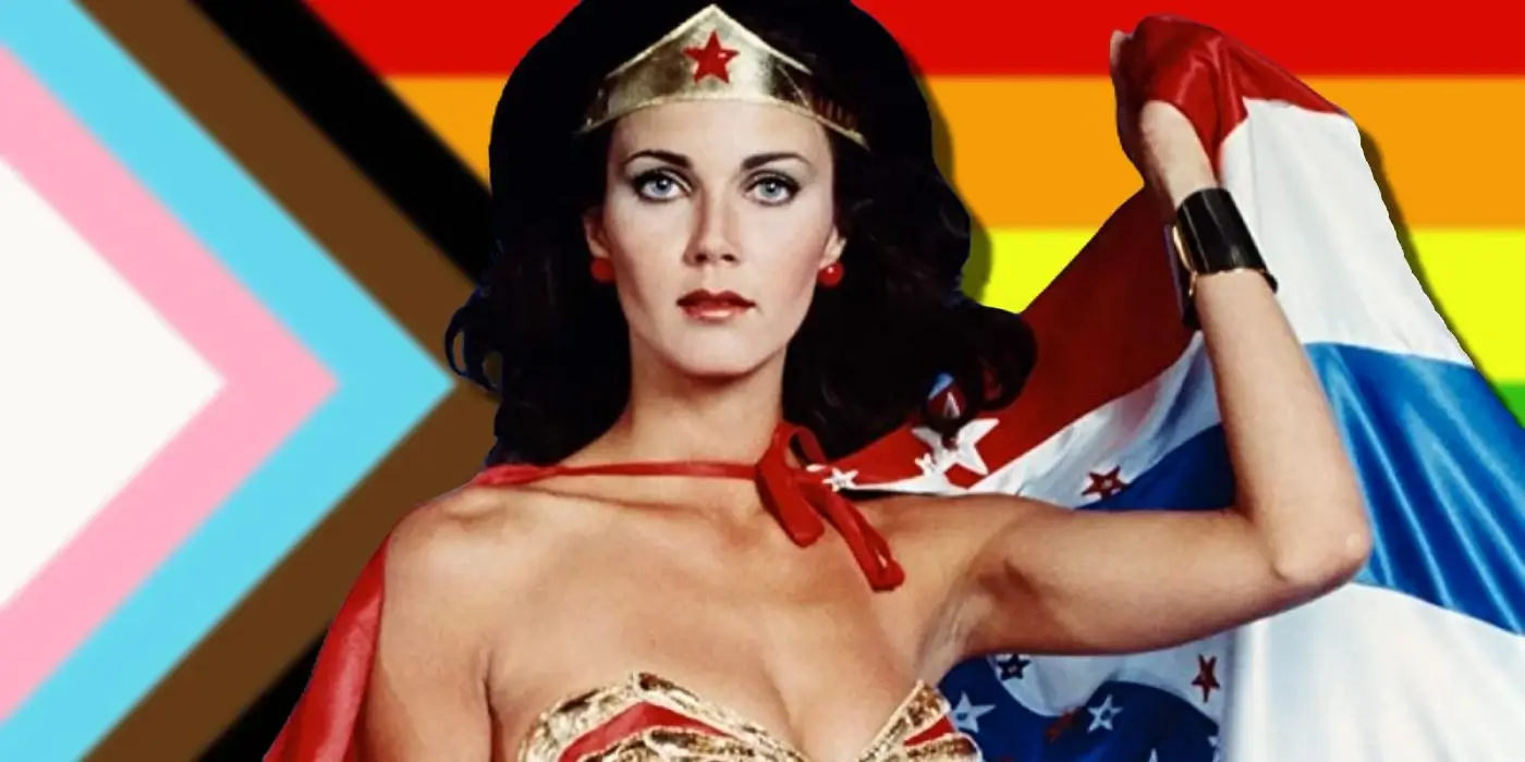 Lynda Carter as Wonder Woman.