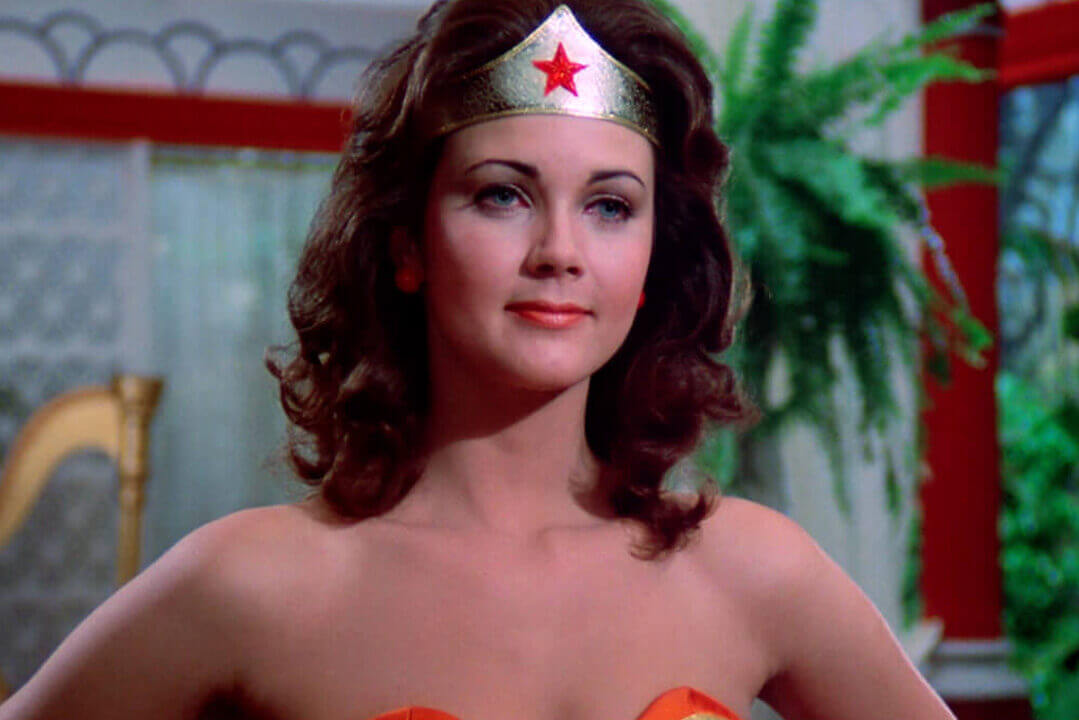 Lynda Carter as Wonder Woman.