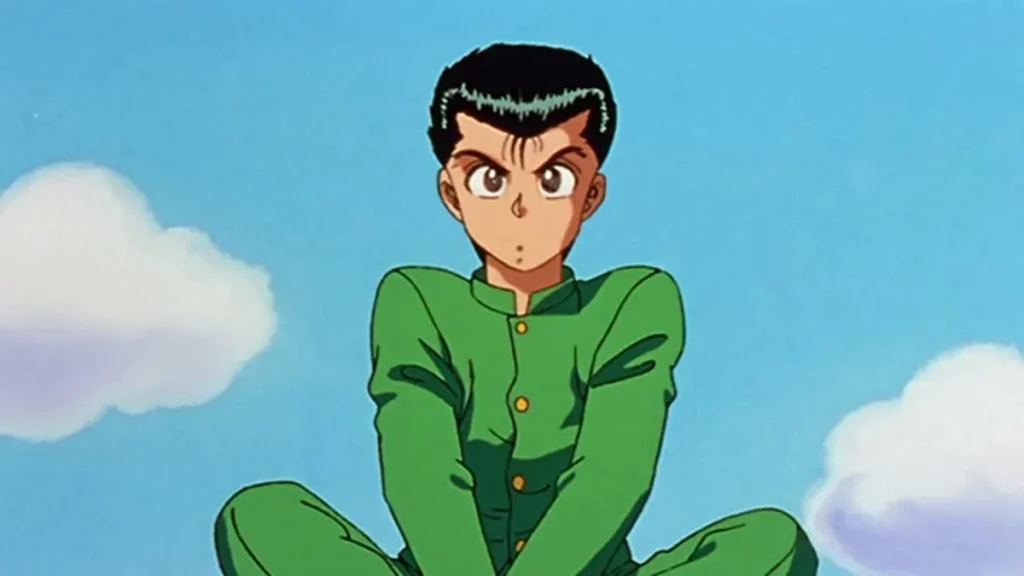 A scene from the anime Yu Yu Hakusho (1992).