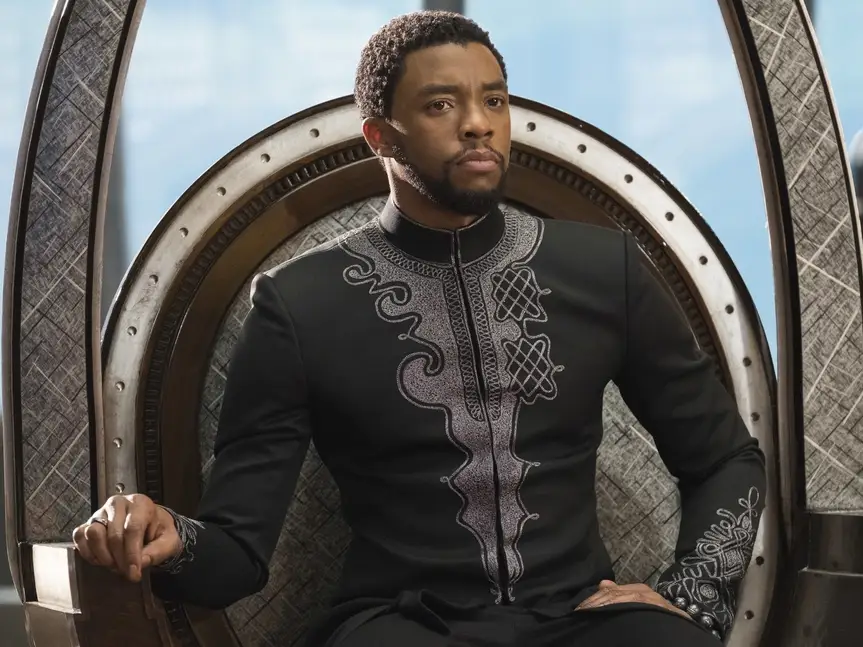 Chadwick Boseman as King T'Challa in Black Panther (2018)