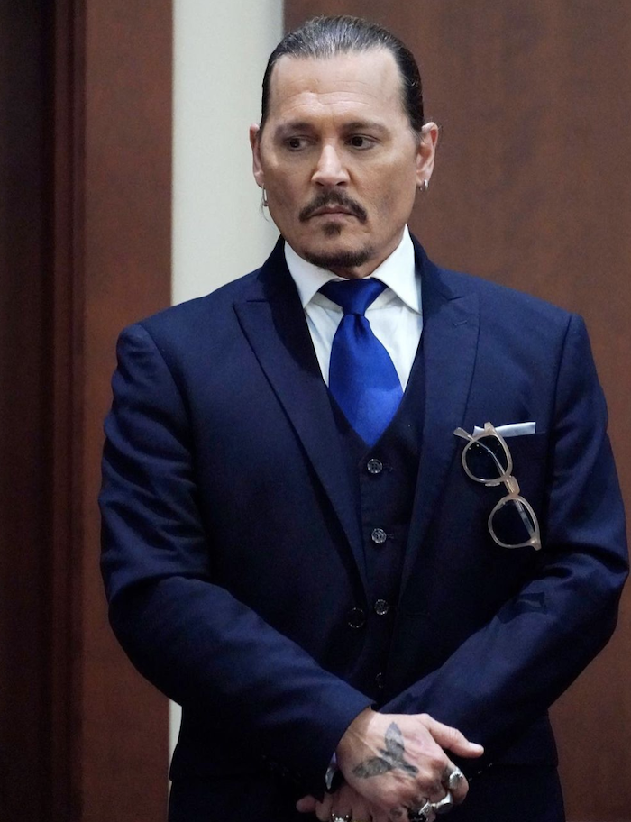 Johnny Depp during The Trial