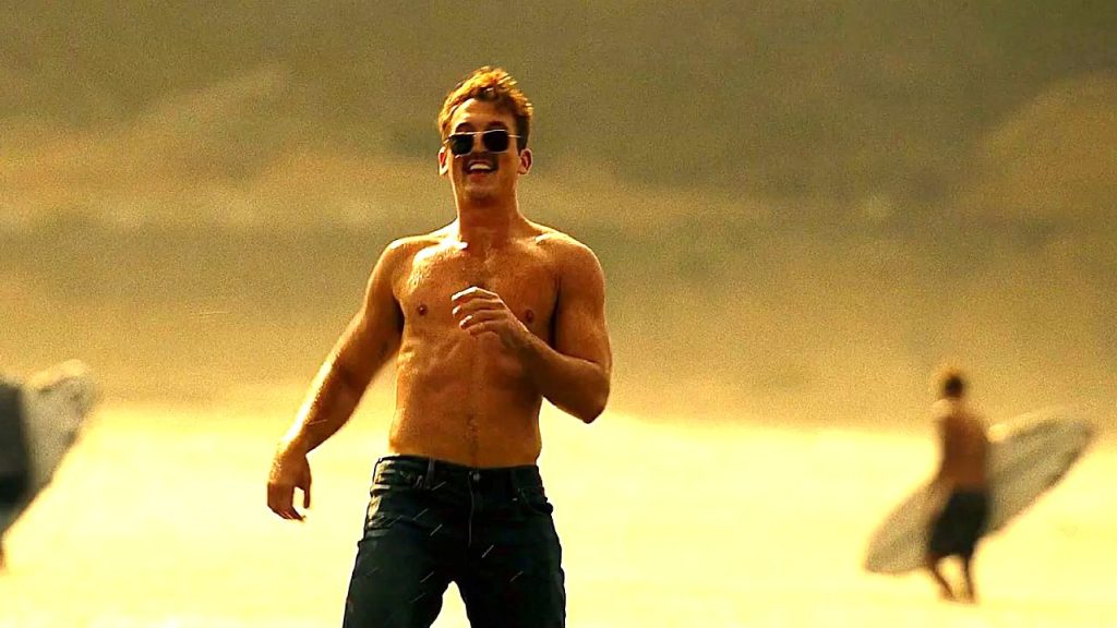 Miles Teller as Rooster in Top Gun: Maverick.