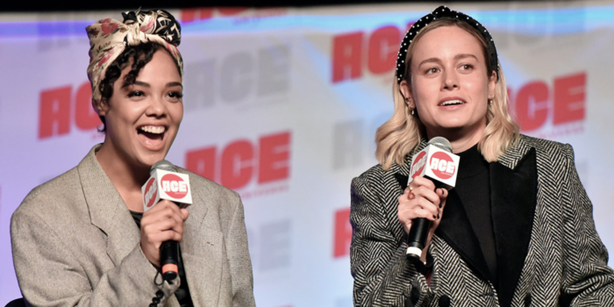 Tessa Thompson and Brie Larson