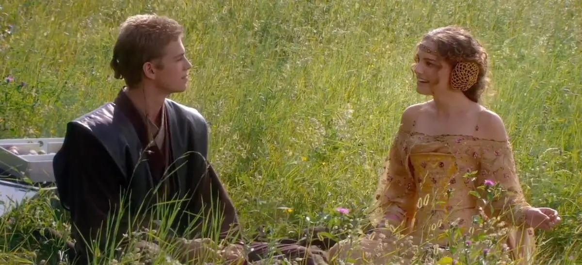 Hayden Christensen's Anakin and Natalie Portman's Padme