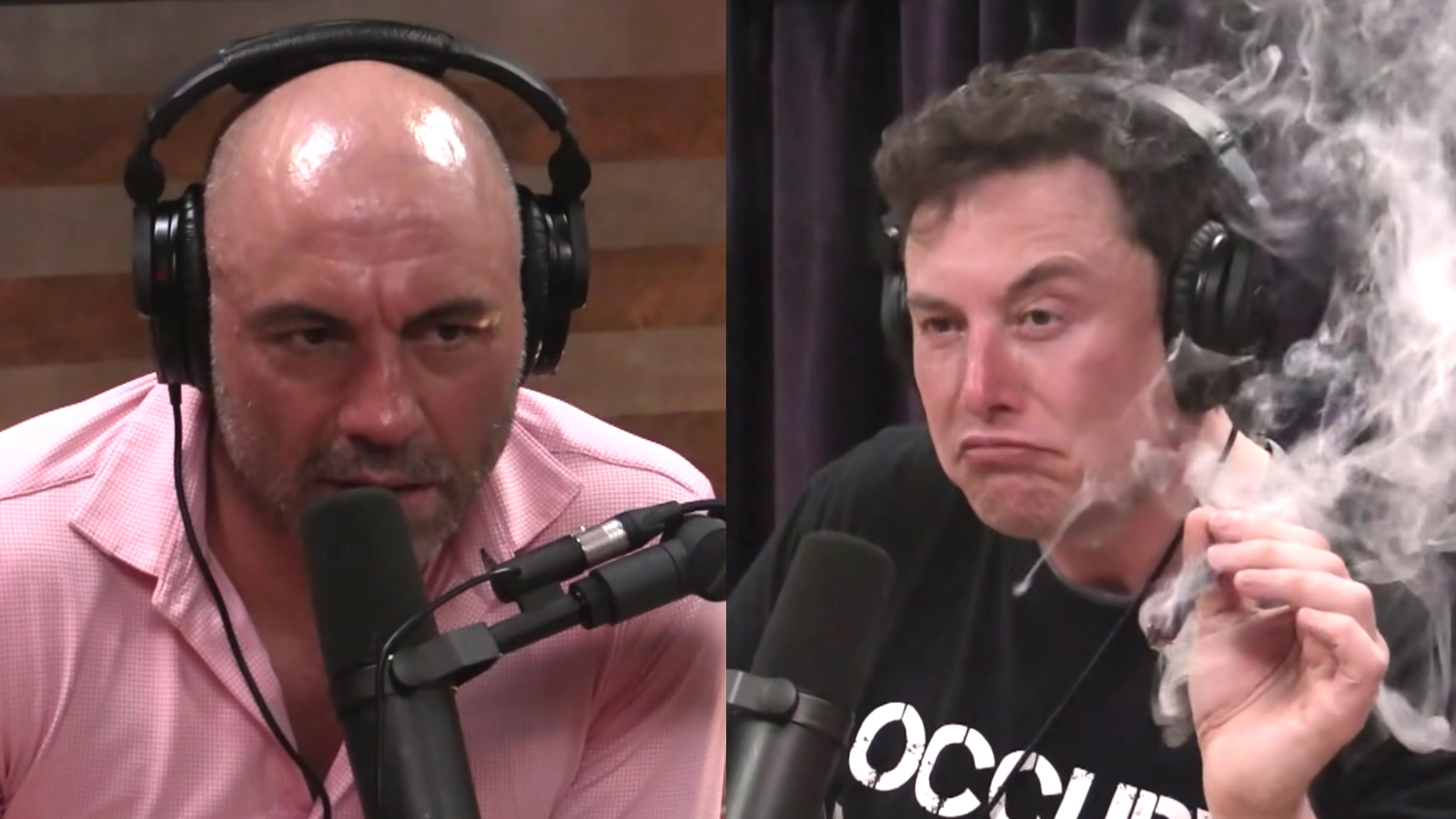 Joe Rogan and Elon Musk on the Joe Rogan Experience.