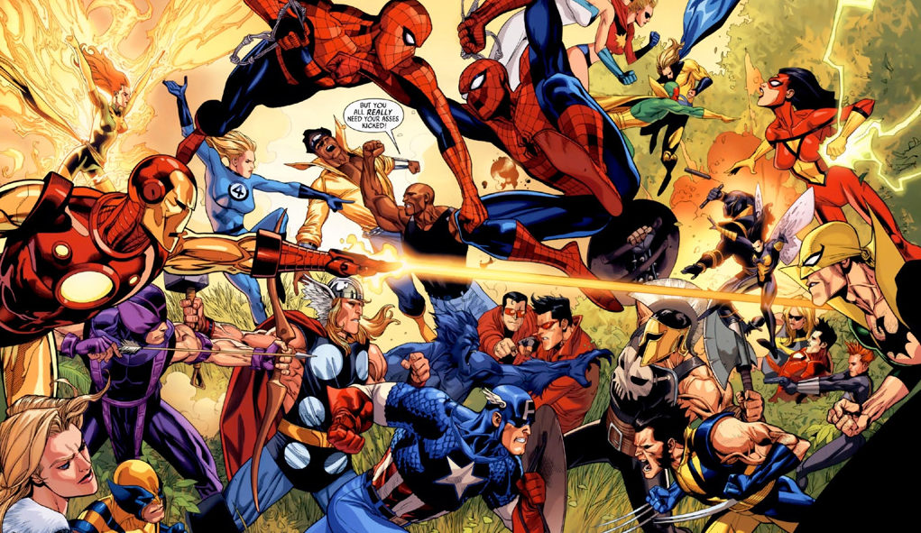 A comic panel of Secret Invasion.