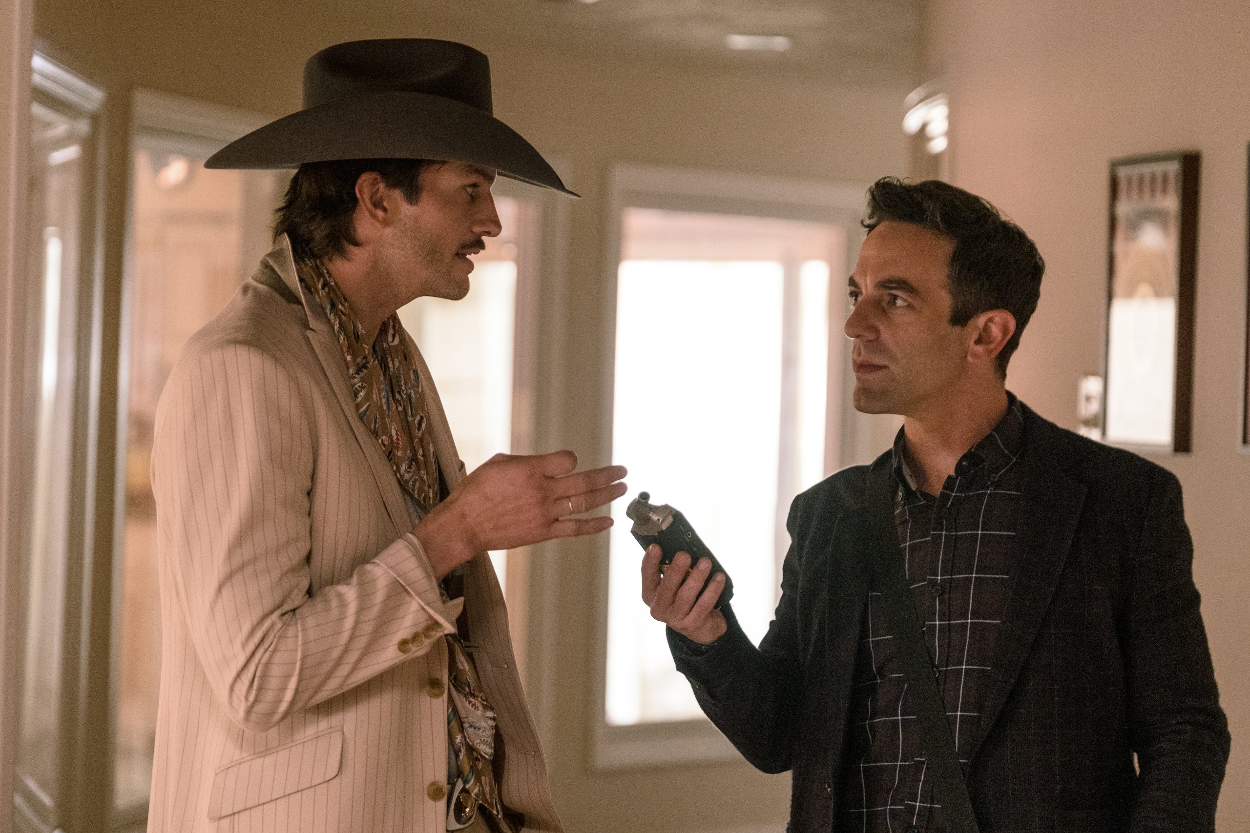 Ashton Kutcher as Quinten and B.J. Novak as Ben in Vengeance