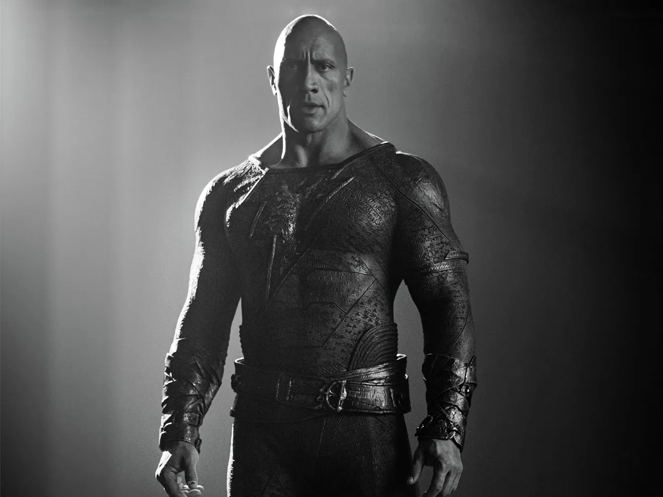 Dwayne Johnson in his "Black Adam" costume.